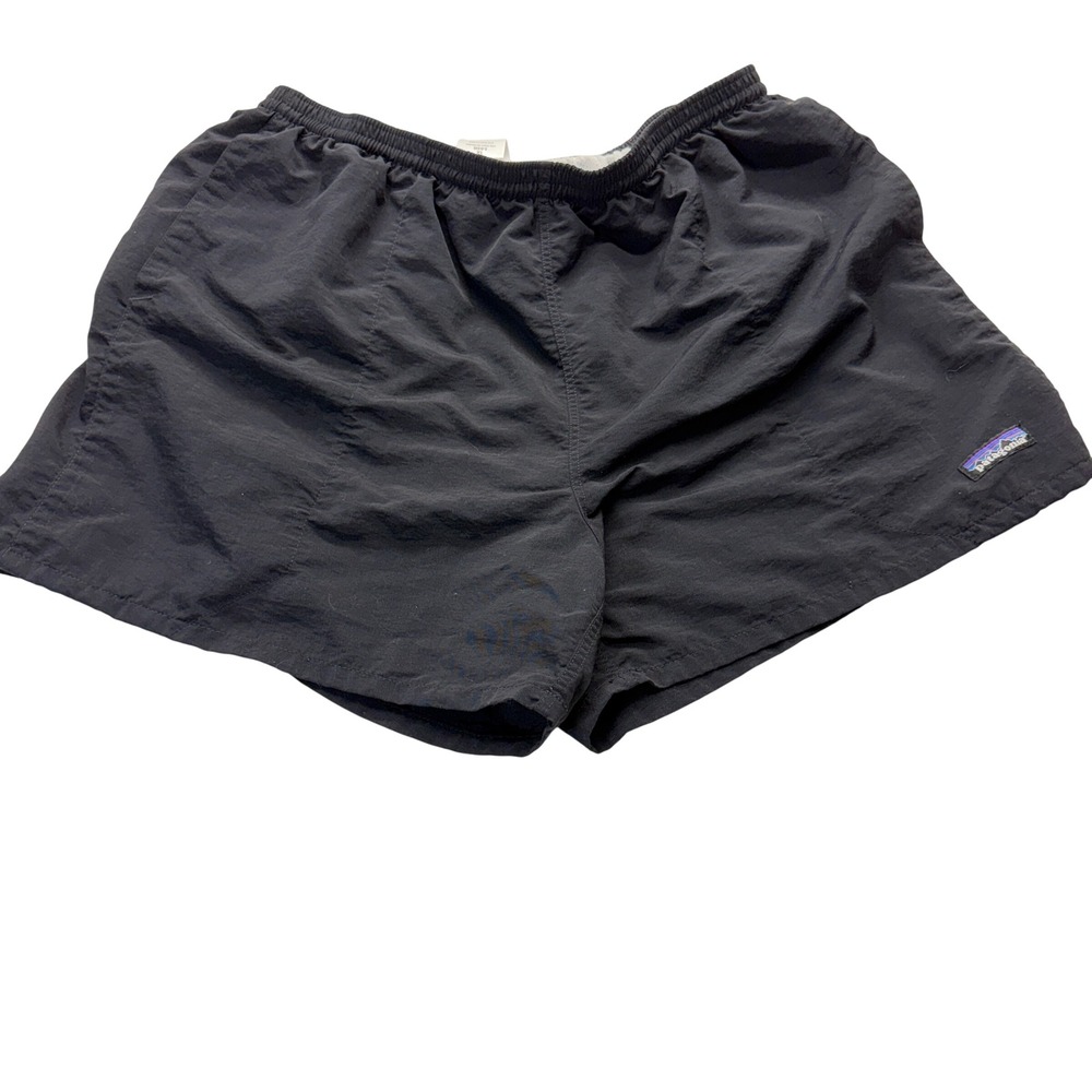 Patagonia Shorts Mens XL Black Baggies 5" Inseam Nylon Elastic Waist Activewear